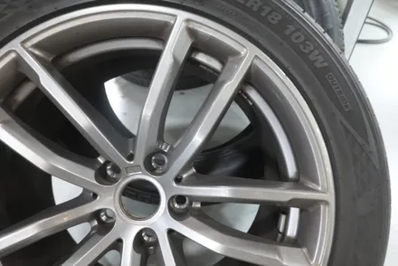 [서울 경기 강북 노원 휠복원 휠도색]bmw 520d 블랙반무광 휠도색 / 남양주, 구리, 의정부, 서울 노원