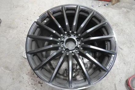 [서울,경기도 휠 복원 및 휠 도색] 벤츠 GT43 AMG 블랙 반무광 휠 도색 / 남양주, 구리, 의정부, 서울 노원