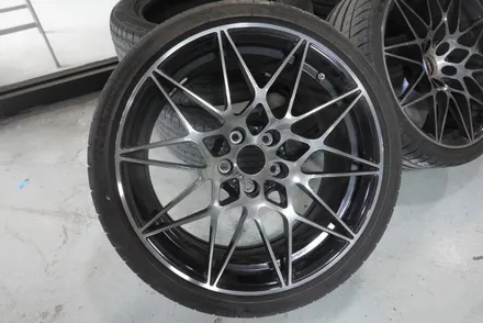 [서울 경기 강남 휠도색]bmw m4 블랙 반무광 휠도색 / 남양주, 구리, 의정부, 서울 노원
