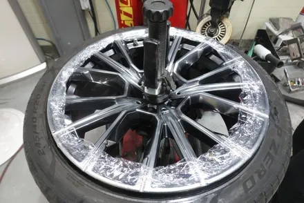 [휠스미스] BMW 신형 7시리즈 고스트크롬 분체도장 휠 도색 시공 후기! / 남양주, 구리, 의정부, 서울 노원