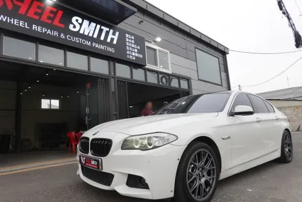 판교 휠도색 BMW 5시리즈 프라즈마 블랙 휠 도색 시공 후기! / 남양주, 구리, 의정부, 서울 노원