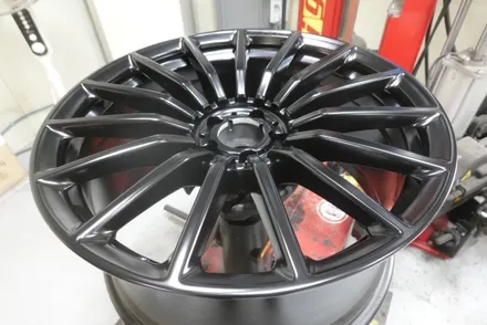 [서울,경기도 휠 복원 및 휠 도색] 벤츠 GT43 AMG 블랙 반무광 휠 도색 / 남양주, 구리, 의정부, 서울 노원