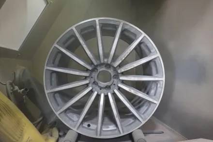 벤츠 GT 43 AMG 림 끝 실버 , 블랙 반무광 휠 도색 작업 후기! 분체도장 휠도색전문업체 휠스미스 / 남양주, 구리, 의정부, 서울 노원
