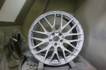 벤츠휠도색 휠스미스 벤츠 C63 AMG 블랙반무광 휠도색 작업후기! / 남양주, 구리, 의정부, 서울 노원