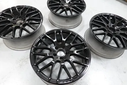 서초휠도색 휠스미스 벤츠A45 AMG 매트블랙 휠도색 작업후기 / 남양주, 구리, 의정부, 서울 노원