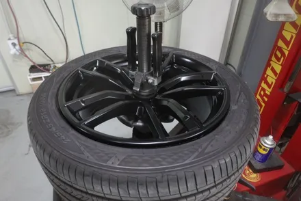 [서울 경기 잠실 강남 휠도색]bmw 530i 블랙반무광 휠도색 / 남양주, 구리, 의정부, 서울 노원