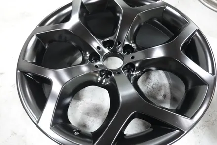 성남휠수리 휠스미스 BMW X6 블랙 반무광 휠 도색 작업 후기! / 남양주, 구리, 의정부, 서울 노원