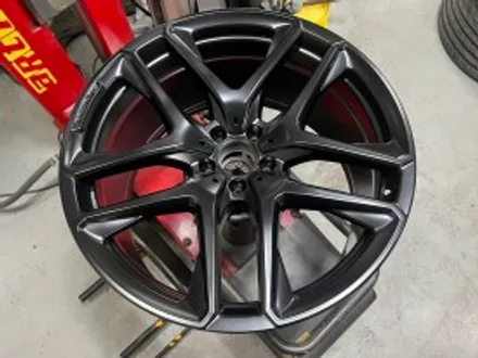 벤츠 gle53amg 21인치 블랙 반무광 휠도색