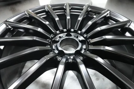벤츠 GT 43 AMG 림 끝 실버 , 블랙 반무광 휠 도색 작업 후기! 분체도장 휠도색전문업체 휠스미스 / 남양주, 구리, 의정부, 서울 노원