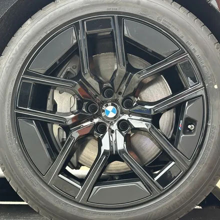 [부산휠수리][부산휠복원][부산휠도색] bmw i7 출고 순정휠 도장작업 (하이그로시블랙) / 부산 해운대 송정동