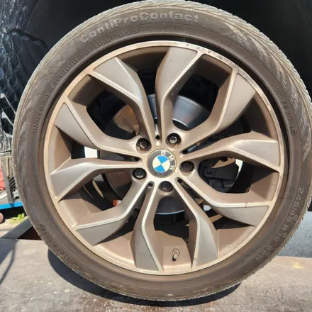 [부산 휠복원][부산휠도색][해운대 휠수리] BMW X4 출고 휠 하이그로시 블랙 도색작업 / 부산 해운대 송정동