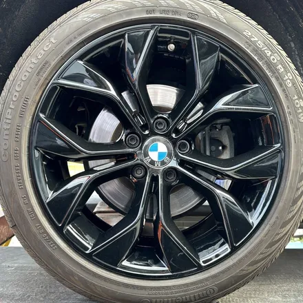 [부산 휠복원][부산휠도색][해운대 휠수리] BMW X4 출고 휠 하이그로시 블랙 도색작업 / 부산 해운대 송정동