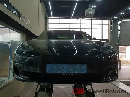 테슬라 모델3 순정19인치 멧블랙 분체도장 휠도색 작업후기!! / 하남시 감북동
