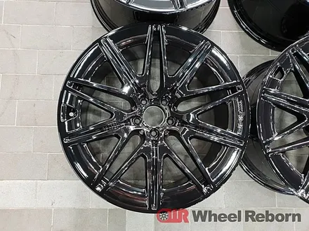 벤츠 GT43AMG 순정 21인치 블랙유광 분체도장 휠도색 작업후기!! / 하남시 감북동