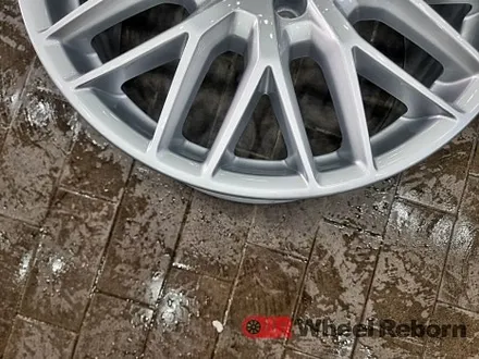 아우디 a4 순정 18인치 분체도장 실버복원 작업후기!! / 하남시 감북동