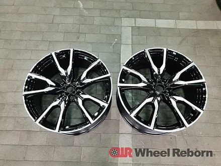 BMW X7 순정 22인치 다이아커팅 분체도장 휠복원 작업후기!! / 하남시 감북동