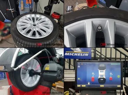 BMW G30 520d 순정 18인치 분체도장 실버복원 작업후기!! / 하남시 감북동
