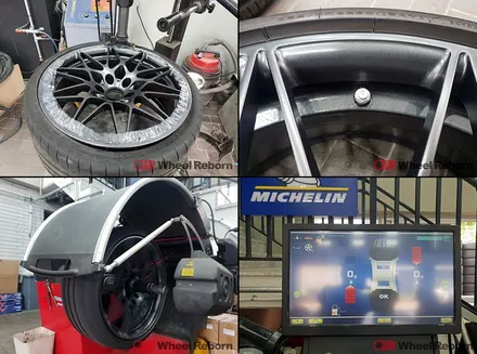 BMW M4 순정 20인치 666m 건메탈 반무광 분체도장 휠도색 작업후기!! / 하남시 감북동