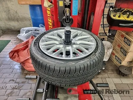아우디 a4 순정 18인치 분체도장 실버복원 작업후기!! / 하남시 감북동