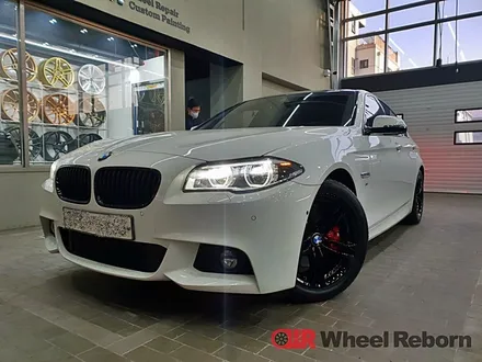 BMW 530D 순정 18인치 블랙유광 분체도장 휠도색 작업후기!! / 하남시 감북동
