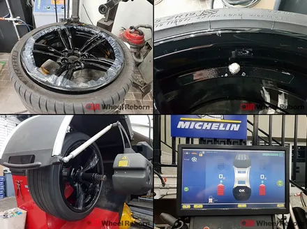 BMW M3 순정 19인치 블랙유광 분체도장 휠복원 작업후기!! / 하남시 감북동