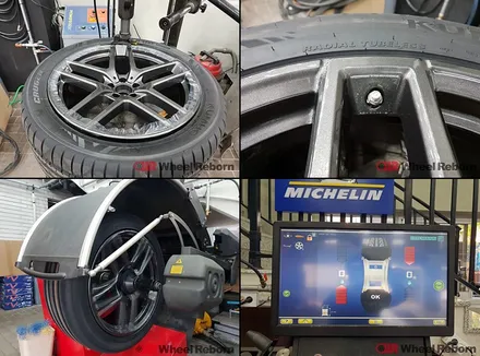 벤츠 GLE 350d 순정21인치 건메탈 분체도장 휠도색 작업후기!! / 하남시 감북동