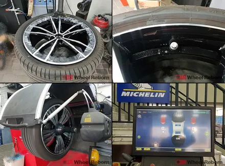 BMW G20 320d 791m 순정 19인치 다이아커팅 분체도장 휠복원 작업후기!! / 하남시 감북동