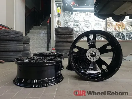 BMW M550D 순정 20인치 블랙유광 분체도장 휠도색 작업후기!! / 하남시 감북동