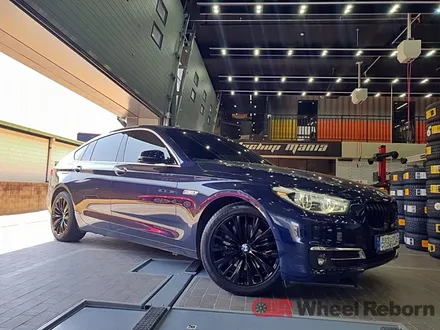 BMW 5GT 순정 19인치 블랙유광 분체도장 휠도색 작업후기!! / 하남시 감북동