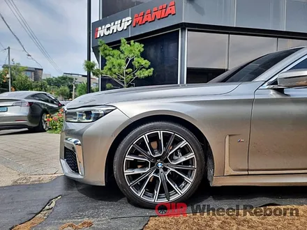 BMW 740d 순정 20인치 다이아커팅 분체도장 휠복원 작업후기!! / 하남시 감북동