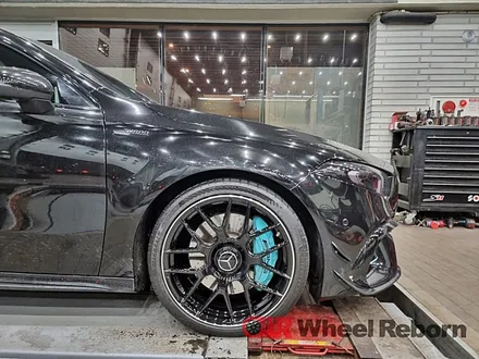 벤츠 A45 AMG 19인치 다이어커팅 분체도장 휠수리 작업후기!! / 하남시 감북동