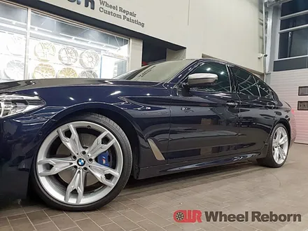 BMW M550D 순정 20인치 브라이트실버 분체도장 실버도색 작업후기!! / 하남시 감북동