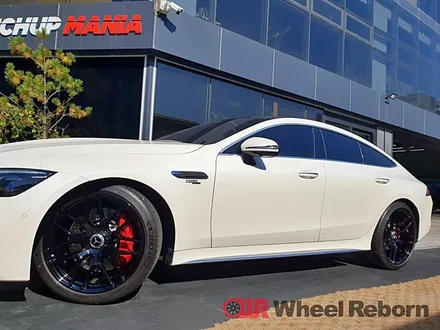 벤츠 GT43AMG 순정 21인치 블랙유광 분체도장 휠도색 작업후기!! / 하남시 감북동