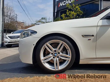 BMW f10 530d 19인치 351m 분체도장 실버복원 작업후기!! / 하남시 감북동