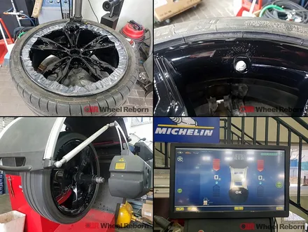 BMW M550D 순정 20인치 블랙유광 분체도장 휠도색 작업후기!! / 하남시 감북동
