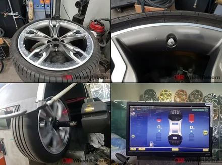 BMW M550i 순정20인치 다이아커팅 분체도장 휠복원 작업후기!! / 하남시 감북동