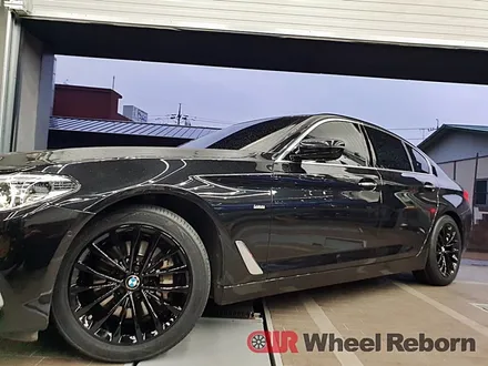 BMW G30 530i 순정 18인치 블랙유광 분체도장 휠도색 작업후기!! / 하남시 감북동
