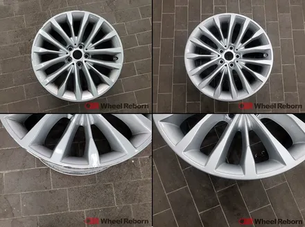 BMW G30 520d 순정 18인치 분체도장 실버복원 작업후기!! / 하남시 감북동