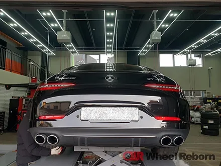 벤츠 GT 43 AMG 순정 20인치 멧블랙 투톤 분체도장 휠도색 작업후기!! / 하남시 감북동