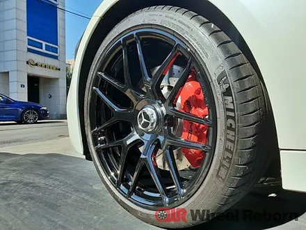 벤츠 GT43AMG 순정 21인치 블랙유광 분체도장 휠도색 작업후기!! / 하남시 감북동