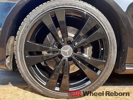 벤츠 CLS350 순정 19인치 블랙유광 분체도장 휠도색 작업후기!! / 하남시 감북동