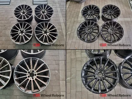 벤츠 CLS53amg 순정 20인치 블랙유광 분체도장 휠도색 작업후기!! / 하남시 감북동