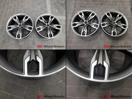 BMW M550i 순정20인치 다이아커팅 분체도장 휠복원 작업후기!! / 하남시 감북동