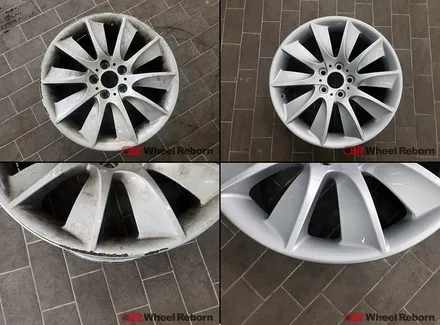 BMW F10 535i 순정 18인치 분체도장 실버복원 작업후기!! / 하남시 감북동