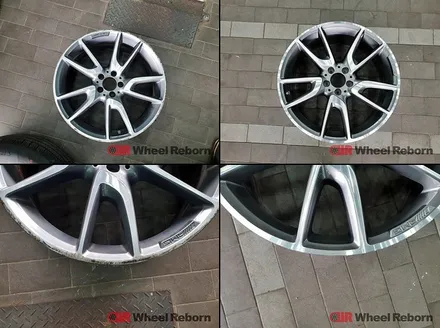 벤츠 E43AMG 순정 20인치 다이아커팅 분체도장 휠복원 작업후기!! / 하남시 감북동