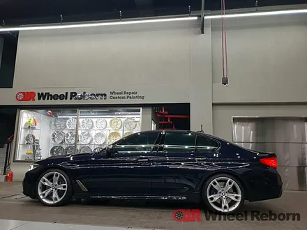 BMW M550D 순정 20인치 브라이트실버 분체도장 실버도색 작업후기!! / 하남시 감북동