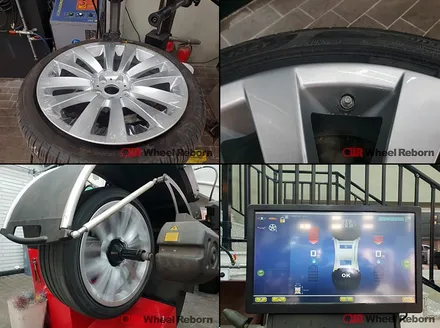 BMW 750LI 순정 20인치 분체도장 실버복원 작업후기!! / 하남시 감북동