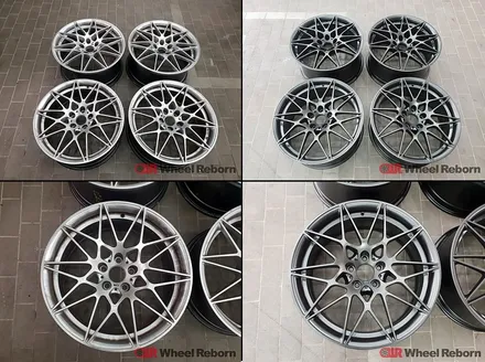 BMW M4 순정 20인치 666m 건메탈 반무광 분체도장 휠도색 작업후기!! / 하남시 감북동