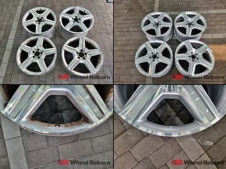 벤츠 S550 순정 19인치 다이아커팅 분체도장 휠복원 작업후기!! / 하남시 감북동
