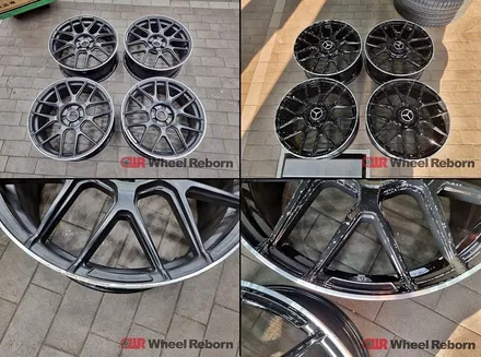 벤츠 A45 AMG 19인치 다이어커팅 분체도장 휠수리 작업후기!! / 하남시 감북동